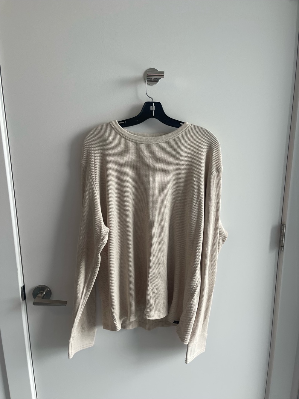 Faherty Men's Cream Thermal Knit Sweater